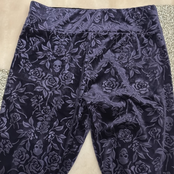 Killstar Pants - Killstar lace leggings purple lg